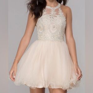 Cinderella Cream Lace Formal Dress